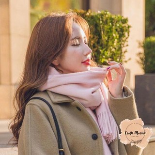 Hàng vnxk khăn choàng cổ nữ len lông cừu sky cashmere cao cấp
