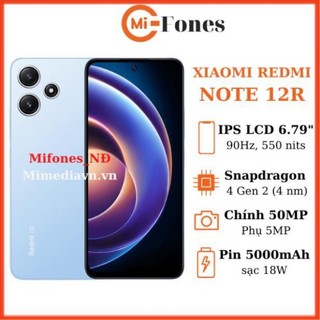 Điện thoại Xiaomi Redmi note 12R - Hàng Chính Hãng mới fullbox 100%