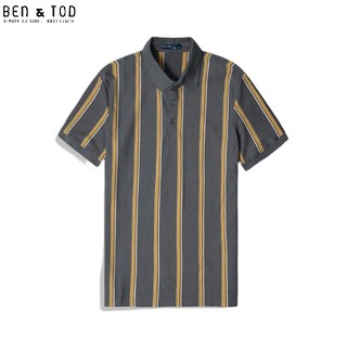 Áo polo nam form REGULAR BEN & TOD 21101 vải thun cotton nam tính chỉnh chu sang trọng thanh lịch