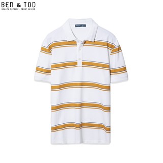 Áo polo nam form REGULAR BEN&TOD S21064 vải thun cotton nam tính chỉnh chu sang trọng trẻ trung