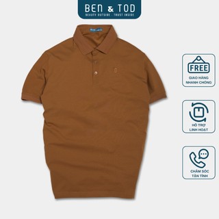 Áo polo form REGULAR BEN & TOD 20888 vải thun cotton nam tính chỉnh chu sang trọng thanh lịch đứng form