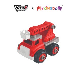 Đồ chơi lắp ráp Vecto DIY - Xe cứu hỏa thang xoay VT1062