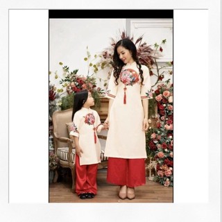 Xả set áo dài cách tân mẹ và bé 🍒áo cách tân đẹp giá rẻ - rio shop