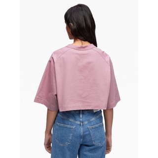 CALVIN KLEIN - Áo Thun Nữ Ss Rlxd Stndrd Logo Crpd Tee 40WI258VCP