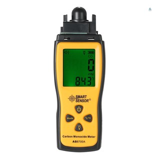 SMART SENSOR Handheld Carbon Monoxide Meter with High Precision CO Gas Tester Monitor Detector Gauge LCD Display Sound a