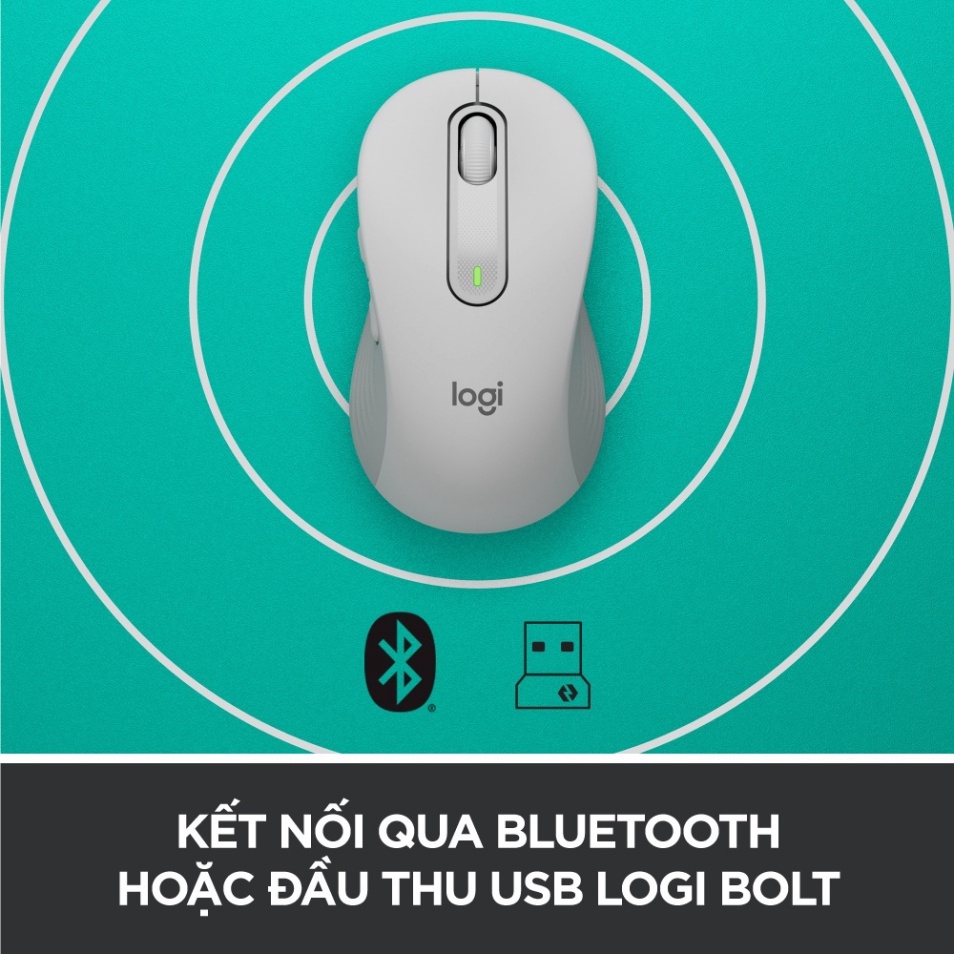 Chuột Không dây Bluetooth + Wireless Logitech Signature M650 | BigBuy360 - bigbuy360.vn