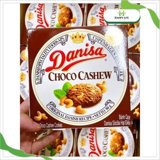 Bánh quy socola hạt điều Danisa, bánh Danisa, bánh quy hạt điều Choco Cashew thơm ngon giòn tan 90gr - Happy Life 4U