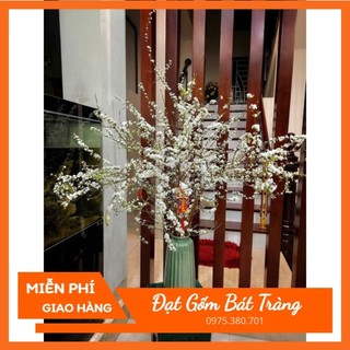 Bình cắm tuyết mai men hoả biến