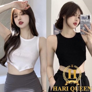 Áo yếm ba lỗ croptop vải tăm vạt chéo
