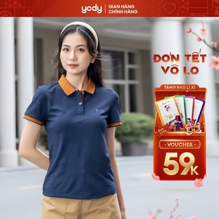 Áo thun polo nữ YODY cổ bẻ tay ngắn chất liệu thoáng mát siêu nhẹ thể thao APN3700