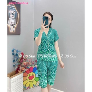 Bộ Lửng Pijama Lụa Mango A599 - Đồ Bộ Suli