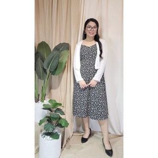 Bigsize công sở - Yếm Maxi - Đen Hoa