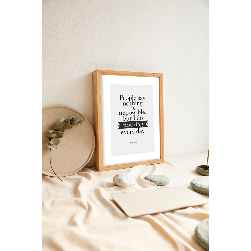 Tranh Typography ifiArt A4 A5 digital & vẽ tay sắc sảo. Trang trí tường, để bàn (no frame)