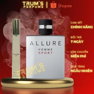 [Chính Hãng] Nước Hoa Nam 𝘾𝙝𝙖𝙣𝙚𝙡 Allure Homme Sport chiết 10ml đẳng cấp phái mạnh siêu cuốn hút,độ lưu hương lâu