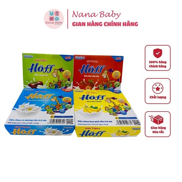 Sữa chua Hoff vị dâu 6m+