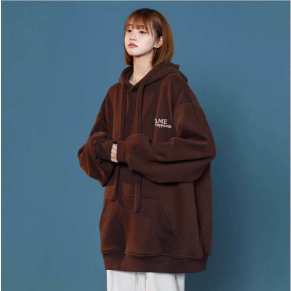 Áo Hoodie giới tính SAME - áo khóa ngoài bomber nỉ Bông Mũ Rộng 4 Màu Bassic Form Rộng Unisex | BigBuy360 - bigbuy360.vn