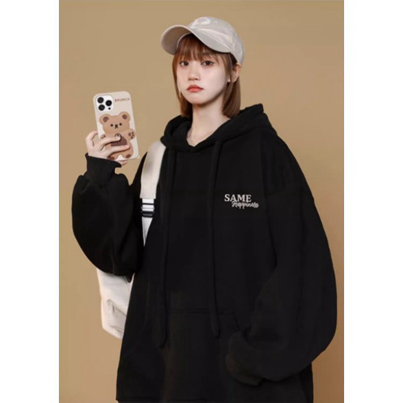 Áo Hoodie giới tính SAME - áo khóa ngoài bomber nỉ Bông Mũ Rộng 4 Màu Bassic Form Rộng Unisex | BigBuy360 - bigbuy360.vn