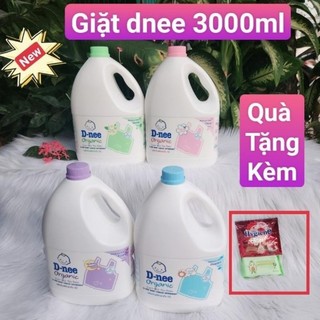 Nước giặt xả dnee oganic tem đại thịnh 3000ml an toàn cho da bé lưu hương lâu