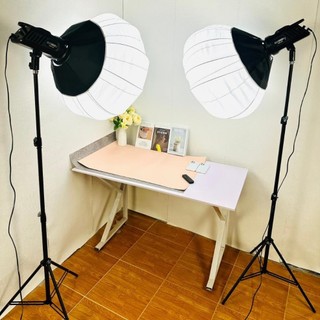 Bộ Đèn Chụp Studio Hình Cầu 400W chụp ảnh quay video livestream chuyên nghiệp, Bộ đèn Ngàm