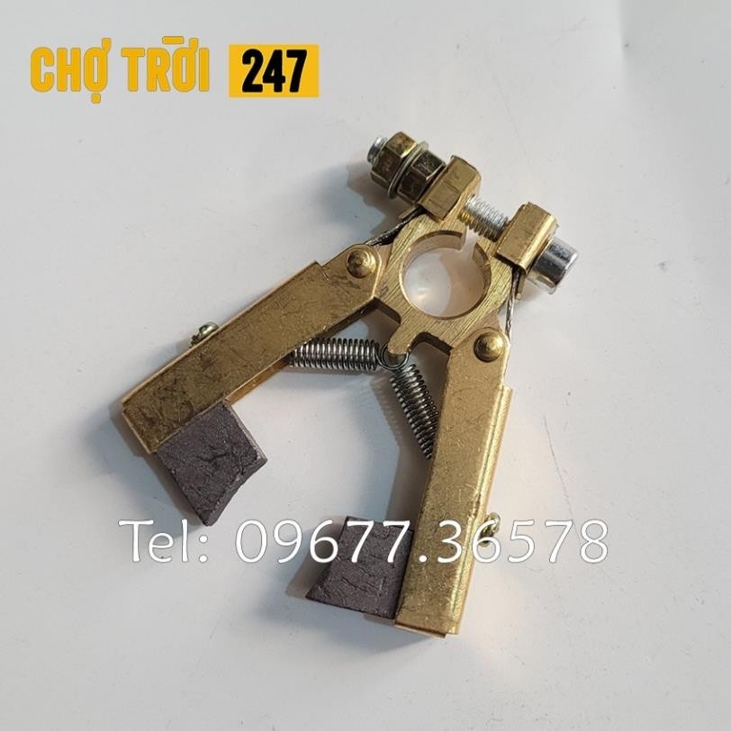 Giá đỡ chổi than đôi chất liệu đồng được sử dụng cho các vành góp, cổ góp điện (kích thước 6mmx12mm)