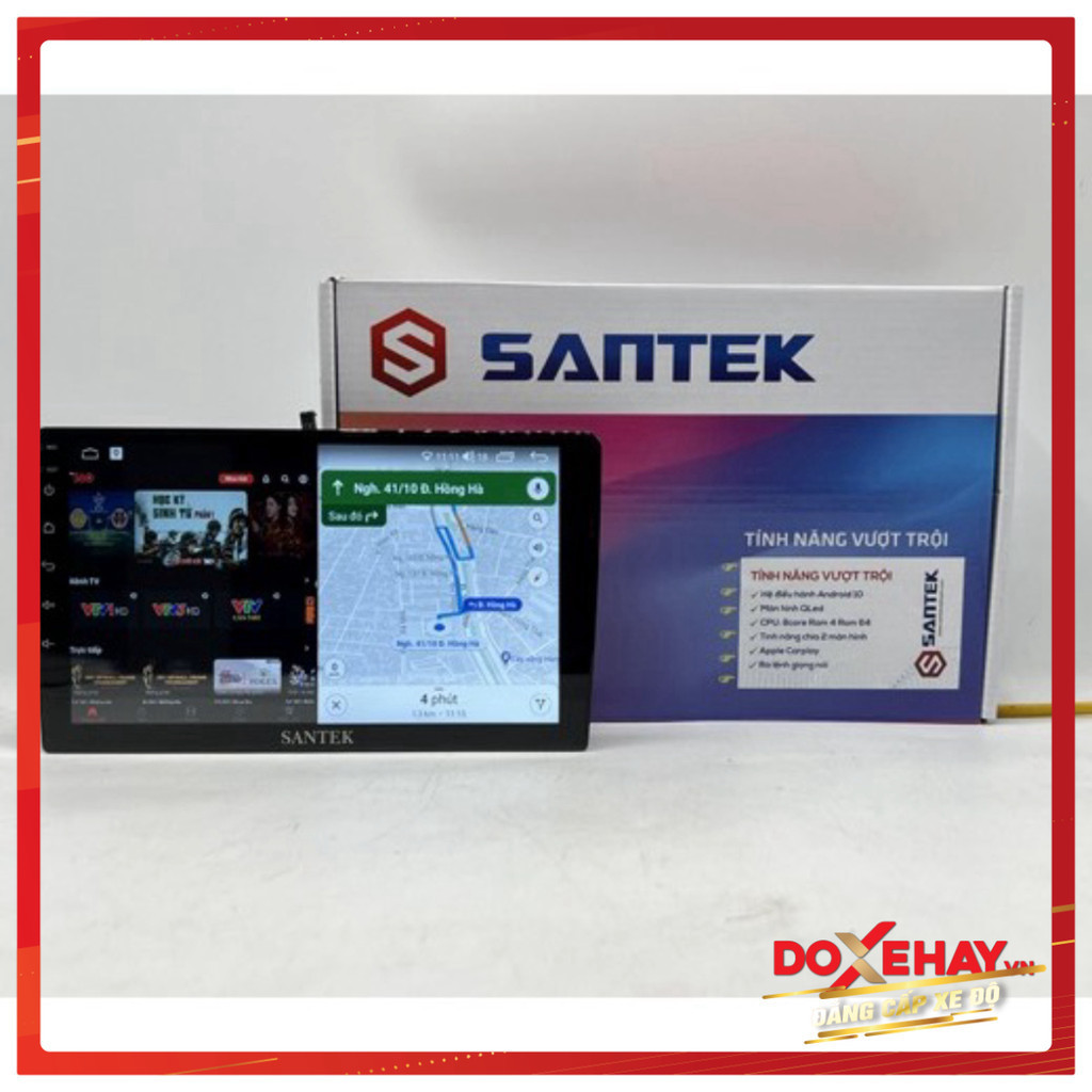 Màn hình Android cho oto (DVD Android SANTEK X600) tặng Vietmap