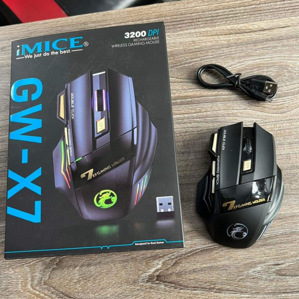 Chuột Không Dây Imice X7 Chuột Gaming Bluetooth Sạc Pin , Độ Nhạy Tùy Chỉnh , Khả Năng Chống Ồn Tốt | BigBuy360 - bigbuy360.vn