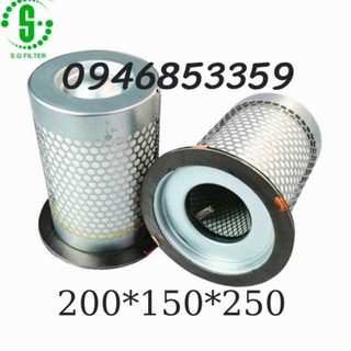 lọc tách dầu máy nén khí 37Kw kích thước Vành 200 thân 150 cao 250
