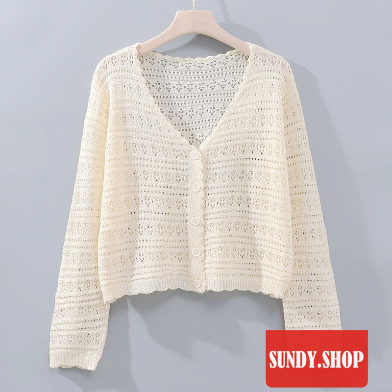 cardigan cardigan nữ khoác cardigan nữ áo cardigan nữ áo khoác áo khoác cardigan áo khoác cardigan nữ áo khoác len cardigan áo khoác nữ áo khoác nữ cardigan Áo Khoác Cardigan Cổ Chữ V Dáng Rộng Chống Nắng Phong Cách Pháp Thời Trang Mùa Xuân Cho Nữ