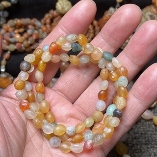 Đá mã não tự nhiên 1.20 bằng đá mã não thô tự nhiên gobi agate làm vòng tay chống rối cho nữ
