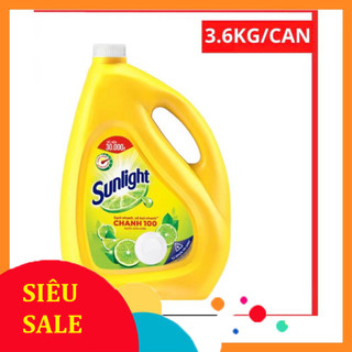 Nước rửa chén Sunlight hương chanh can 3,6kg