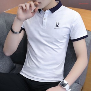 Áo thun Polo nam thêu logo SPIDER phối màu viền cổ cực chuẩn vải cotton thoáng mát co giãn 4 chiều cực chất