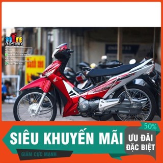 [FREE SHIP] Tem Rời Dán Xe Future X đỏ bạc không bày màu