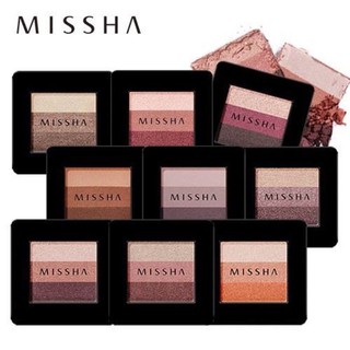 Phấn mắt 3 màu MISSHA Triple eye Shadow Intense finish Smooth Matte Shimmer Eye Makeup