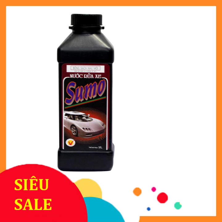 (Chính hãng) [HCM]Nước rửa xe đen đa năng SUMO 1L [chiết sỉ]