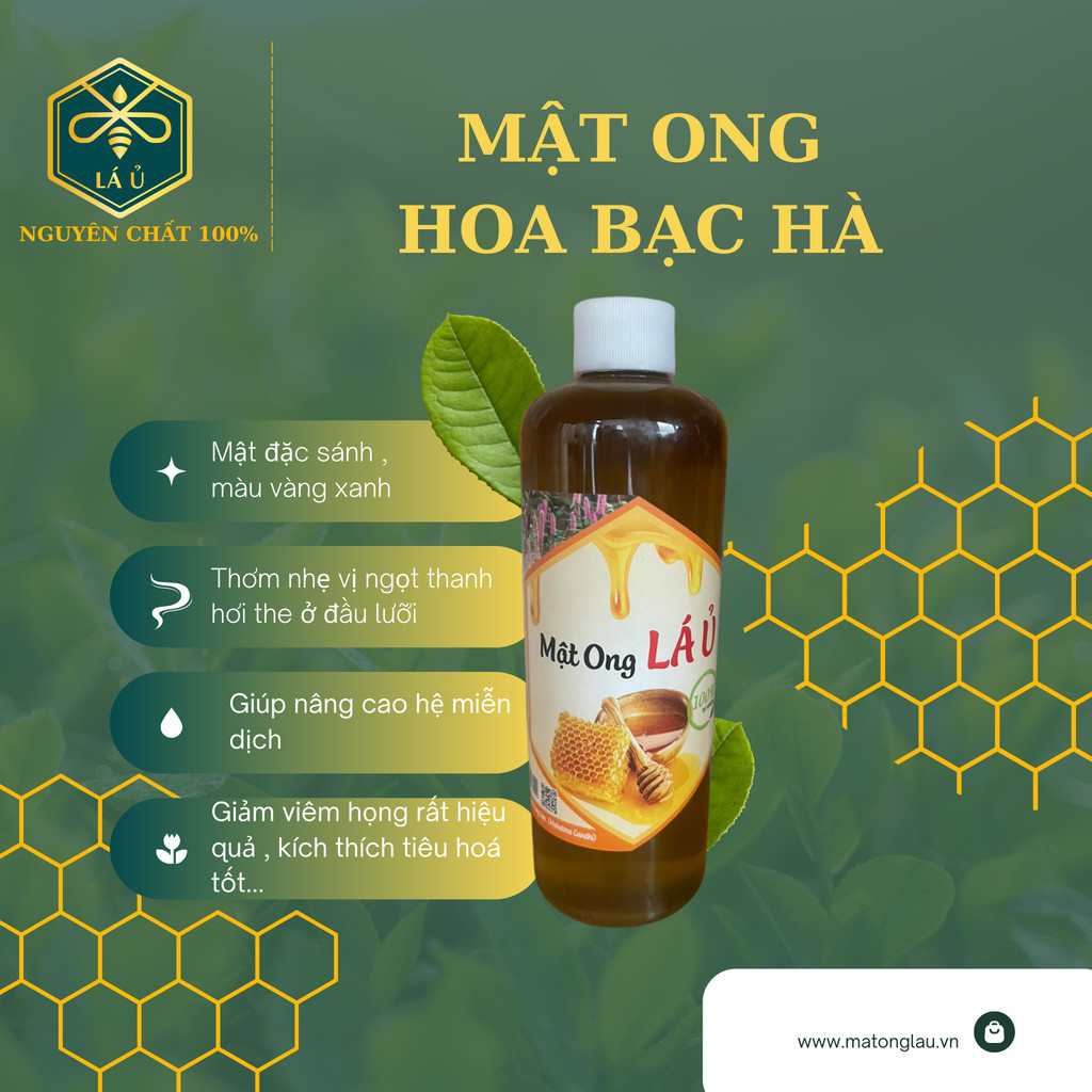 Mật ong lá ủ ( bạc hà )