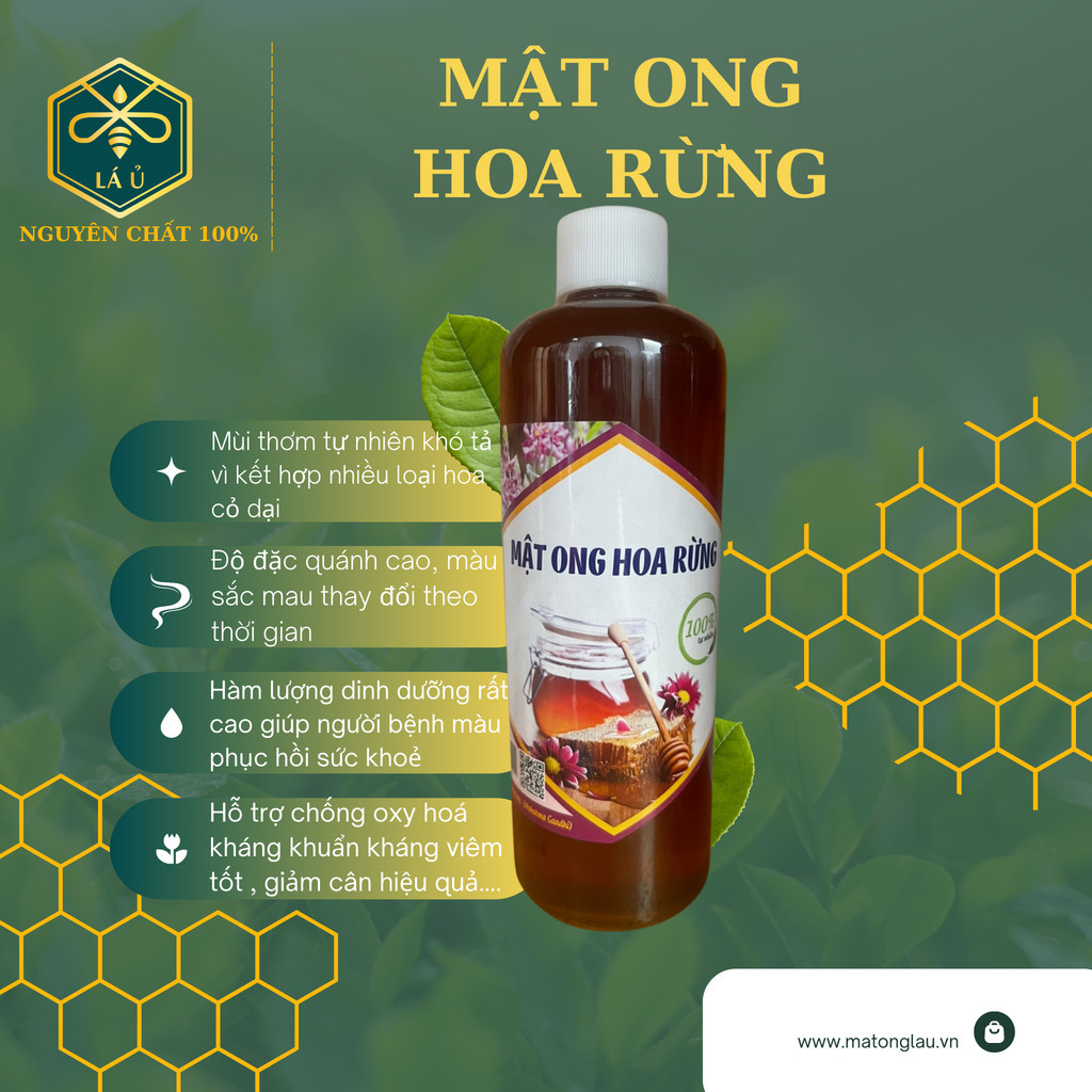Mật ong lá ủ ( hoa rừng)