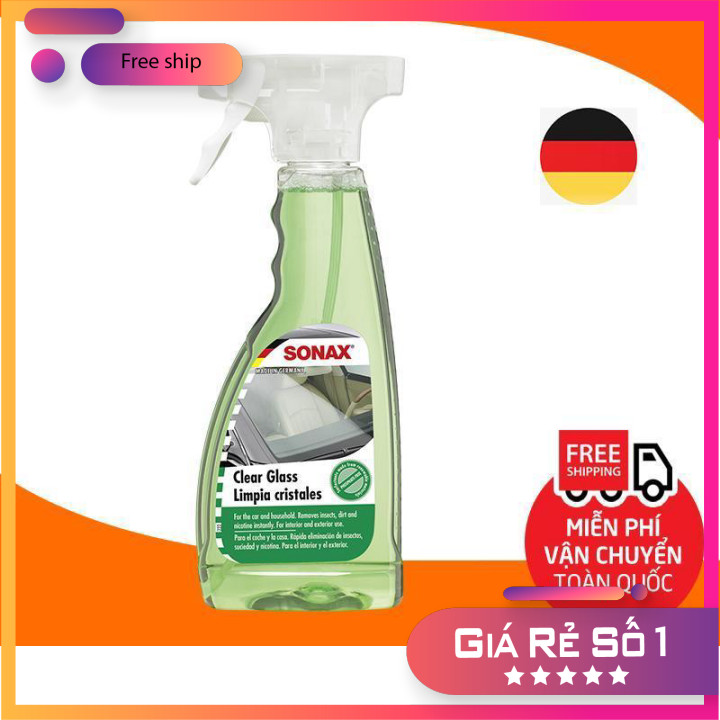 (Sỉ) [HCM]Sonax Clear GlassDung dịch rửa kính xe  nước rửa kính đèn xe hơi ô tô xe tải xe khách vệ sinh gương cửa kiếng