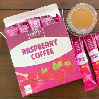 CHÍNH HÃNG Cà Phê Giảm Cân Mâm Xôi Raspberry Coffee Chính Hãng Hộp 15 gói