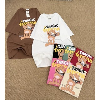 [ Rẻ Vô Địch ] Áo Phông Tay Lỡ Form Rộng 3158 Chất Cotton Khô Nam Nữ Unisex In Hình TRAGIC