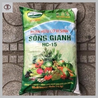 Phân bón hữu cơ vi sinh Sông gianh chuyên cho rau màu, cây cảnh 100g.