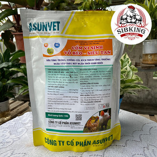 Vỗ béo - Siêu tan cho Gia súc, Gia cầm, Chó, Mèo Cố.m Vi sinh ASUNVET 1KG - GC078 - Chicking