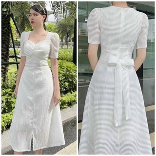 Đầm Tiểu Thư Thắc Nơ  H110 Phù Hợp Dự TIệc Dạo Phố Đi Làm S M L XL