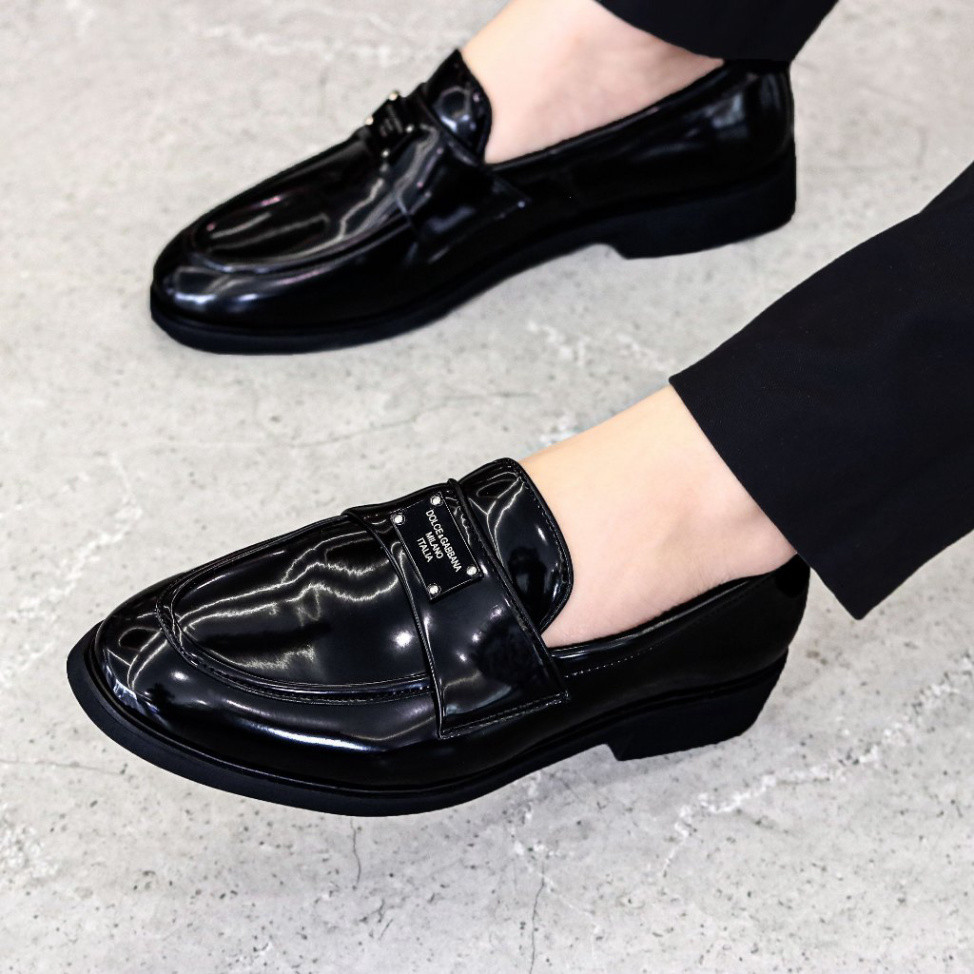 Giày Da Nam Công Sở Cao Cấp D&G Siêu Đẹp Full Bill Box, Đế Cao Su đúc 3,5cm Được Khâu chắc chắn QC15