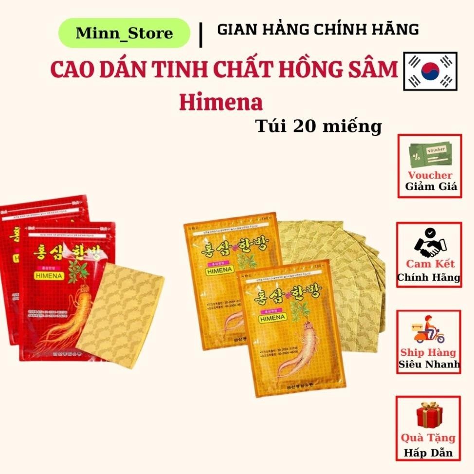 Cao Dán Hồng Sâm Himena Hàn Quốc