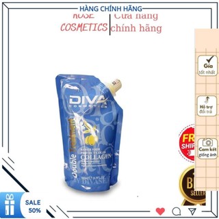 Dầu hấp ủ dưỡng ẩm phục hồi siêu mềm mượt diva collagen 500ml - lily cosmetics
