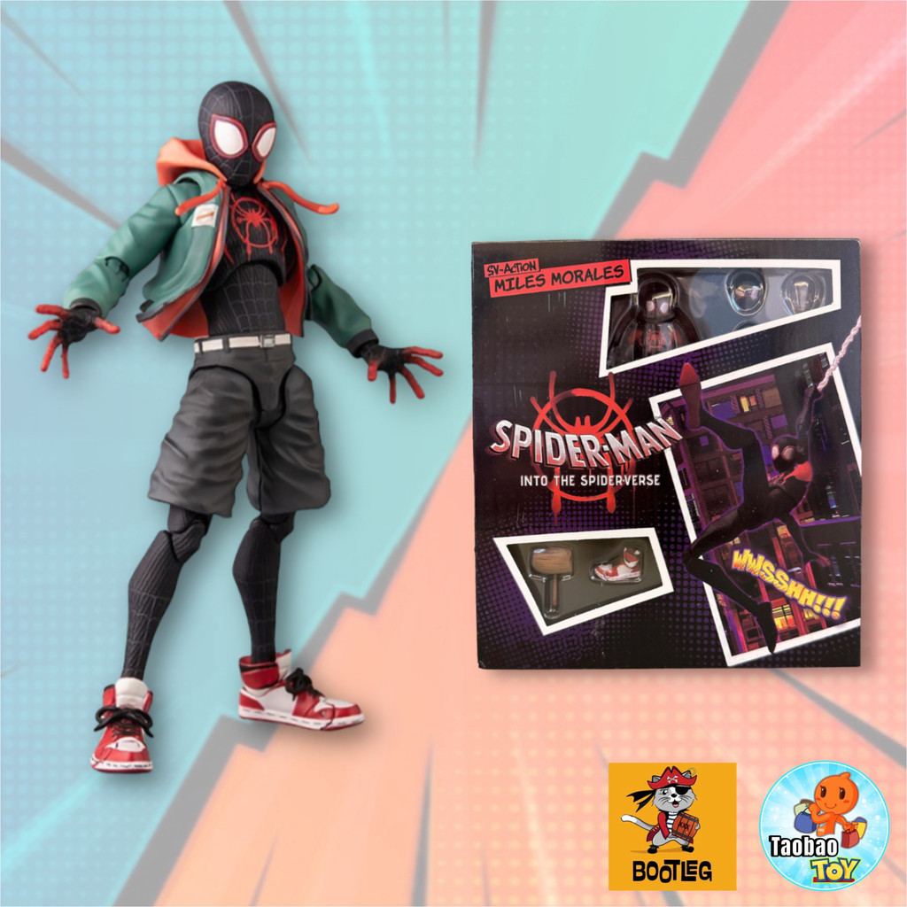 (Có Sẵn) Mô Hình Nhân Vật Spider Man Miles Morales  Sentinel SV-Action