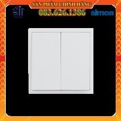 SIMON I7-Module công tắc đôi, một chiều  Màu trắng - Mã 701021 - Cao cấp - Sang trọng