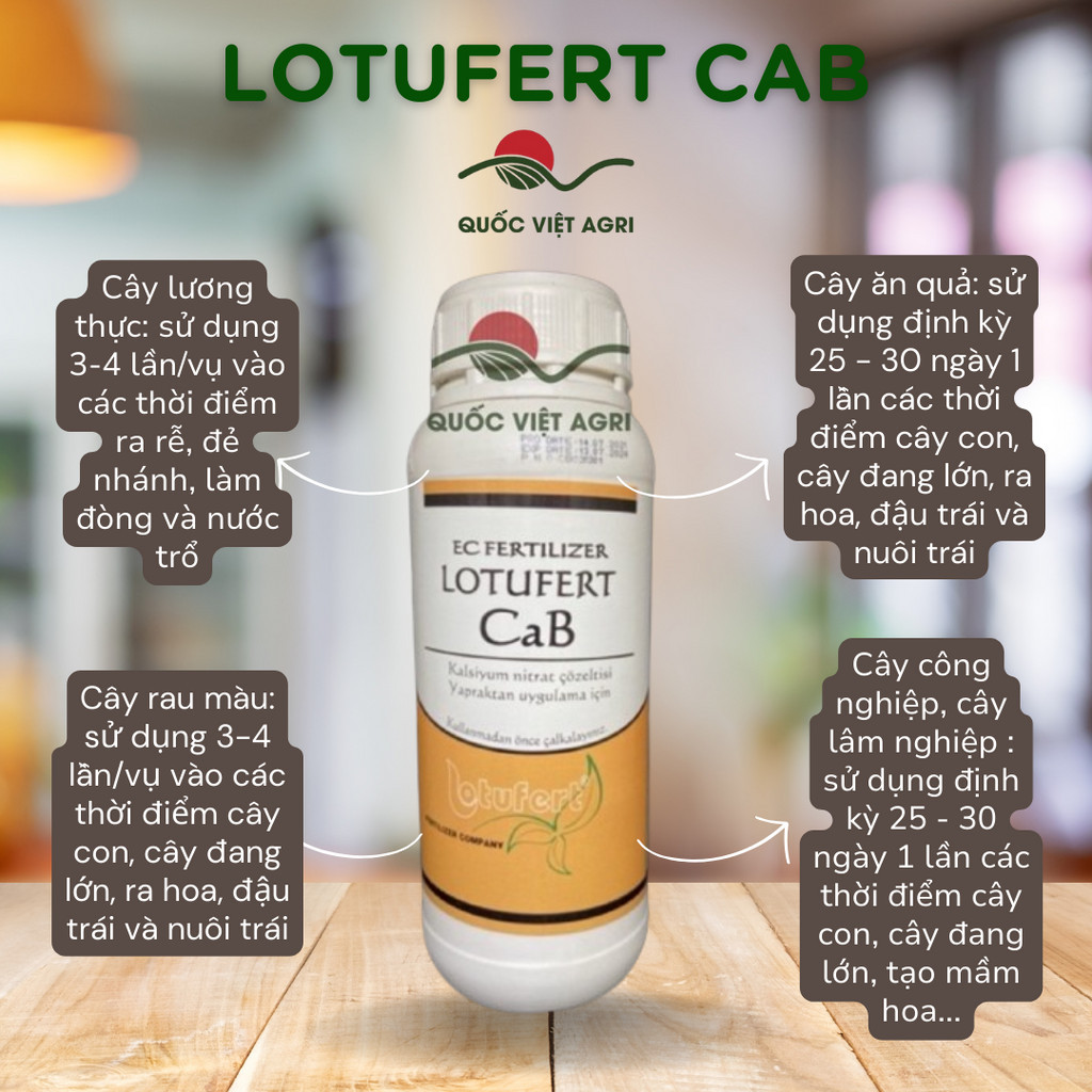 Phân Bón Lá - LOTUFERT CAB - 1000ml