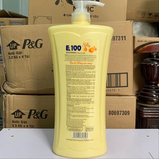 (Siêu rẻ) SỮA TẮM E100 SILKY vàng 1,2ML và 800ML [Hữu cơ]