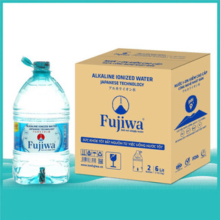 Nước Uống Ion Kiềm Cao Cấp Fujiwa Dạng Bình 6L Xách Tay Tiện Lợi đi du lịch, dã ngoại
